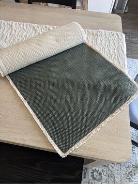 Pottery Barn Mason Table Runner-Green